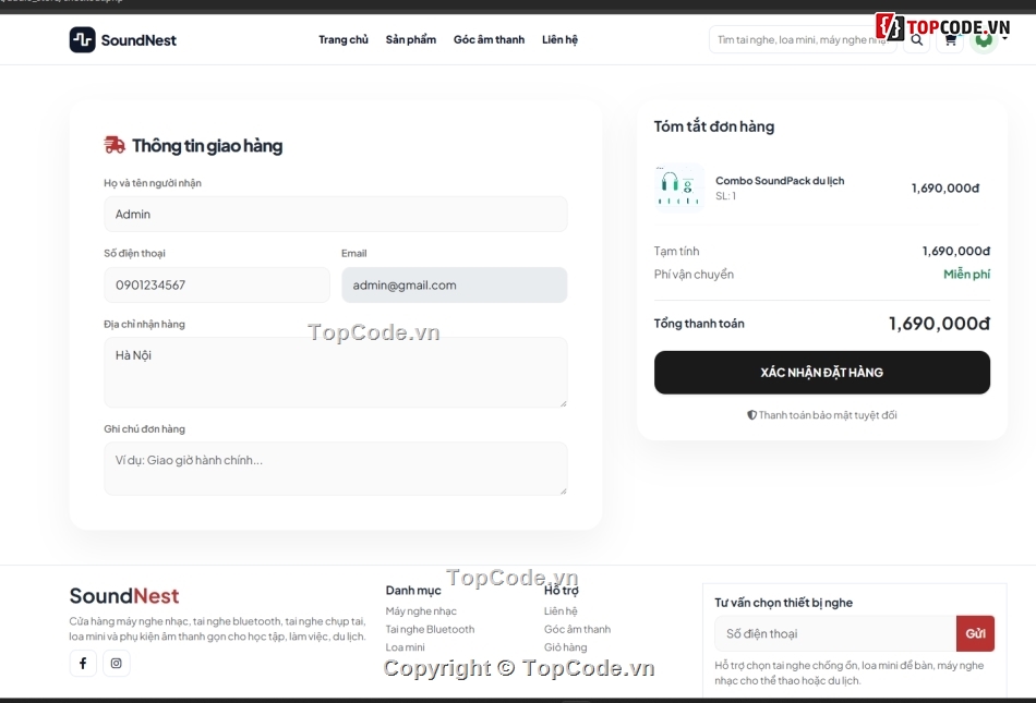 web nhạc,web bán nhạc,bán web